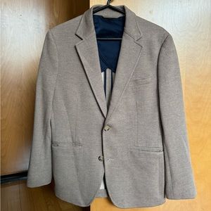 Bonobos Italian Knit Blazer - Brown/Tan Herringbone - Men’s 38S